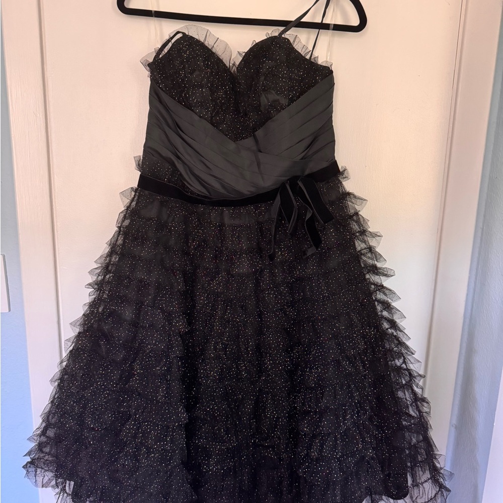 NWT Black Glitter Cupcake Dress